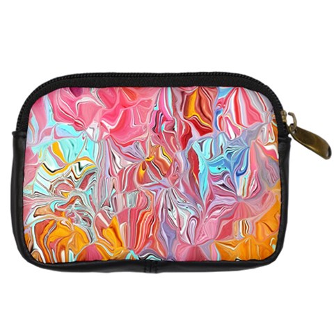 Marbling art Digital Camera Leather Case from ArtsNow.com Back