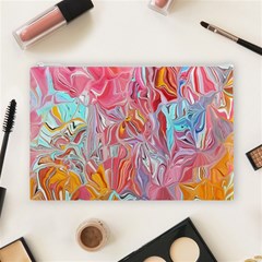 Marbling art Cosmetic Bag (Large) from ArtsNow.com Front