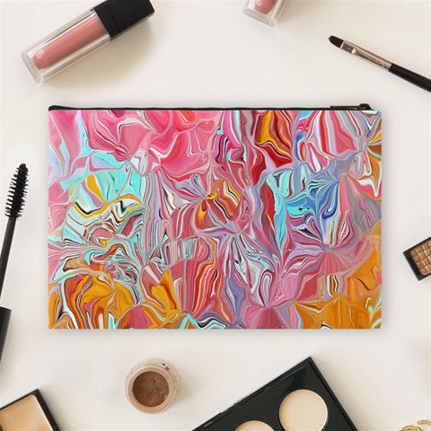 Marbling art Cosmetic Bag (Large) from ArtsNow.com Back