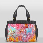 Marbling art Oversize Office Handbag (2 Sides)