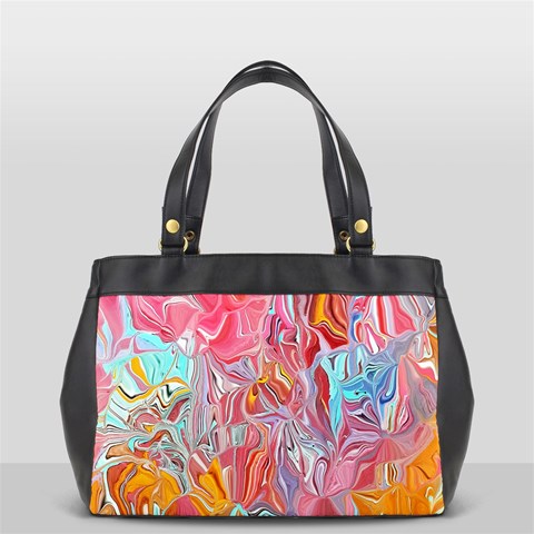 Marbling art Oversize Office Handbag (2 Sides) from ArtsNow.com Back