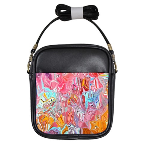 Marbling art Girls Sling Bag from ArtsNow.com Front