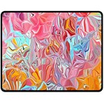 Marbling art Fleece Blanket (Medium)