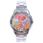 Marbling art Stainless Steel Analogue Watch