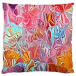 Marbling art Large Cushion Case (One Side)