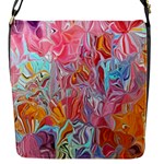 Marbling art Flap Closure Messenger Bag (S)