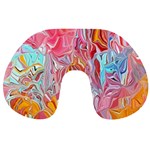 Marbling art Travel Neck Pillow