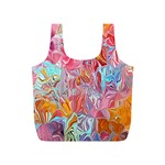 Marbling art Full Print Recycle Bag (S)