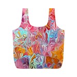 Marbling art Full Print Recycle Bag (M)