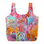 Marbling art Full Print Recycle Bag (L)