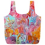 Marbling art Full Print Recycle Bag (XL)