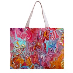 Marbling art Zipper Mini Tote Bag from ArtsNow.com Back