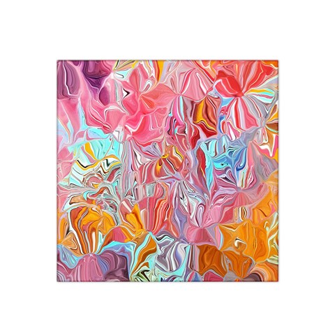 Marbling art Satin Bandana Scarf 22  x 22  from ArtsNow.com Front