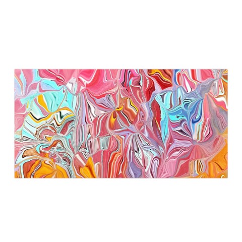 Marbling art Satin Wrap 35  x 70  from ArtsNow.com Front