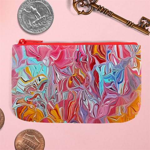 Marbling art Large Coin Purse from ArtsNow.com Front