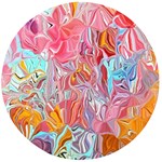 Marbling art Wooden Bottle Opener (Round)