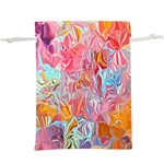 Marbling art Lightweight Drawstring Pouch (XL)