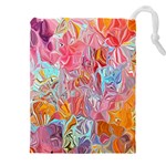 Marbling art Drawstring Pouch (4XL)