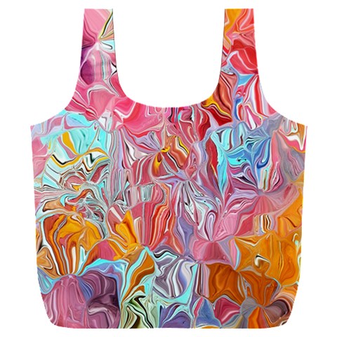 Marbling art Full Print Recycle Bag (XXL) from ArtsNow.com Front