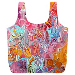 Marbling art Full Print Recycle Bag (XXL) from ArtsNow.com Front