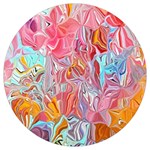 Marbling art Round Trivet