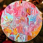 Marbling art UV Print Acrylic Ornament Round