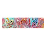 Marbling art Banner and Sign 4  x 1 