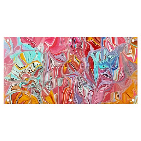 Marbling art Banner and Sign 4  x 2  from ArtsNow.com Front