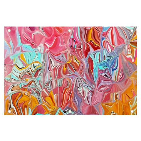 Marbling art Banner and Sign 6  x 4  from ArtsNow.com Front