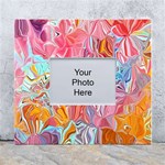 Marbling art White Wall Photo Frame 5  x 7 