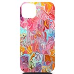 Marbling art iPhone 14 Plus Black UV Print Case