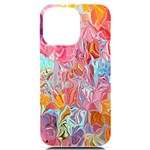 Marbling art iPhone 14 Pro Max Black UV Print Case