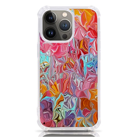 Marbling art iPhone 13 Pro TPU UV Print Case from ArtsNow.com Front