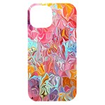 Marbling art iPhone 15 Black UV Print PC Hardshell Case