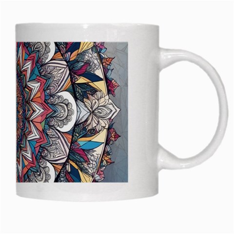 Pattern Nature White Mug from ArtsNow.com Right