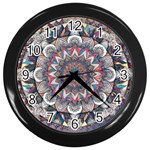 Pattern Nature Wall Clock (Black)