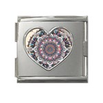 Pattern Nature Mega Link Heart Italian Charm (18mm)