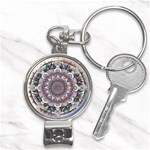 Pattern Nature Nail Clippers Key Chain