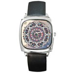 Pattern Nature Square Metal Watch