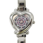 Pattern Nature Heart Italian Charm Watch