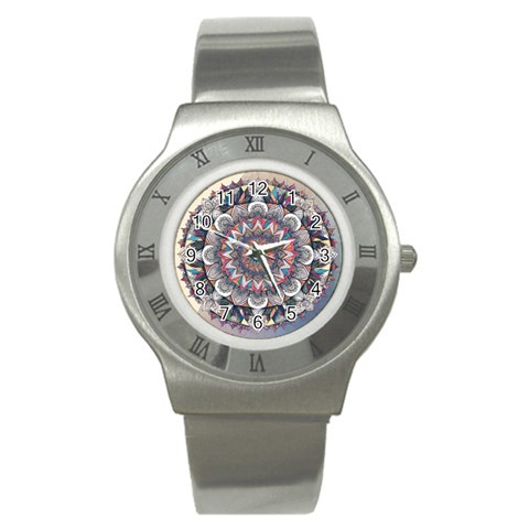 Pattern Nature Stainless Steel Watch from ArtsNow.com Front