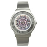 Pattern Nature Stainless Steel Watch