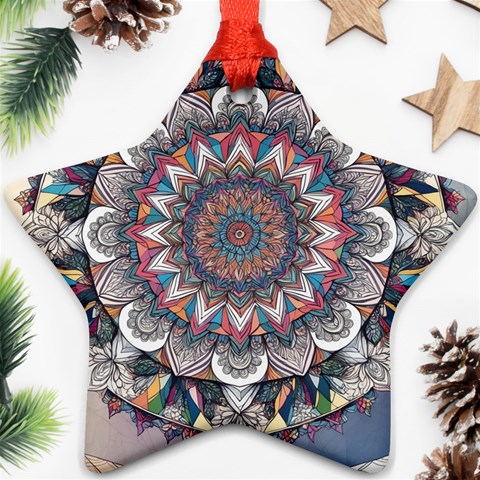 Pattern Nature Star Ornament (Two Sides) from ArtsNow.com Back