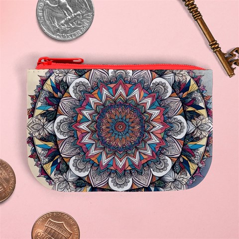 Pattern Nature Mini Coin Purse from ArtsNow.com Front