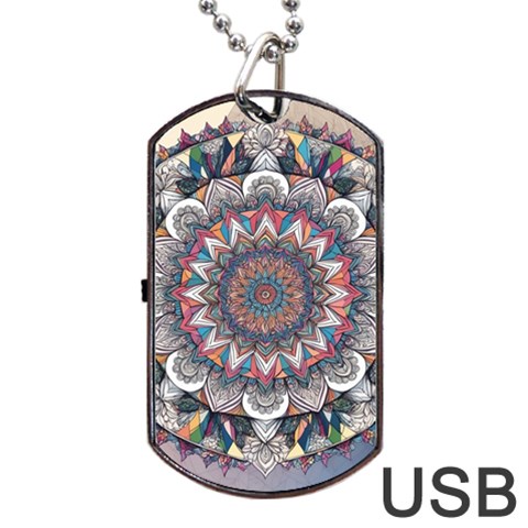 Pattern Nature Dog Tag USB Flash (One Side) from ArtsNow.com Front