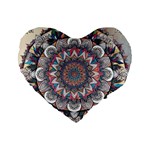 Pattern Nature Standard 16  Premium Heart Shape Cushions