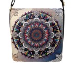 Pattern Nature Flap Closure Messenger Bag (L)