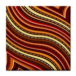 Waves Pattern Abstract Neutrals Tile Coaster