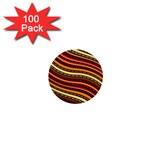 Waves Pattern Abstract Neutrals 1  Mini Buttons (100 pack) 