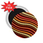 Waves Pattern Abstract Neutrals 2.25  Magnets (10 pack) 